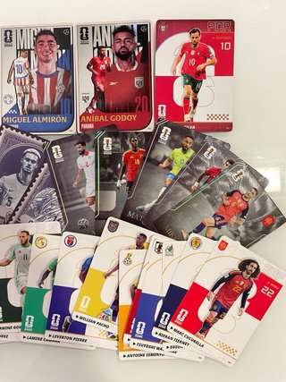 Lote 38 cartas Panini x Kayou Mundial 2026