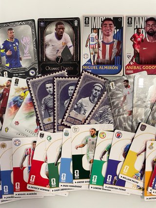 Lote 38 cartas Panini x Kayou Mundial 2026