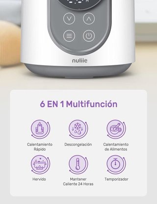 Nuliie Calienta Biberones Eléctrico 6 en 1.