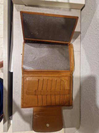 Cartera D&V Daviletto Piel Color Coñac