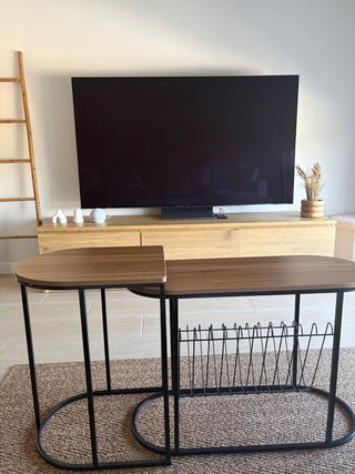 Mesas auxiliares de diseño madera y metal