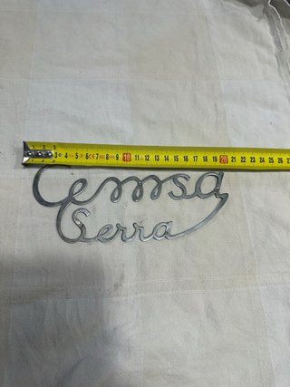 3 Emblemas Metálicos Cemsa Serra Vintage