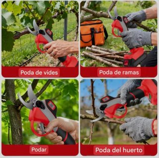 Tijeras Podar Eléctricas Inalámbricas (2 Baterías)