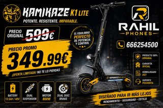 Patinete Eléctrico Kamikaze K1 Lite