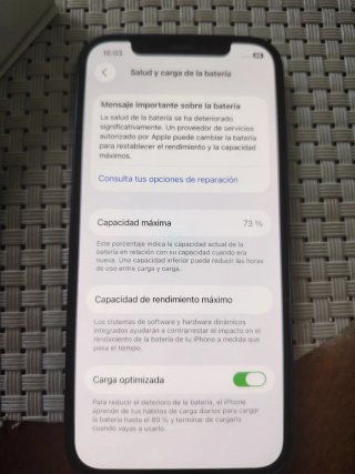 iPhone 12 128GB Azul 5G +Cable 73% Batt Face ID Ok