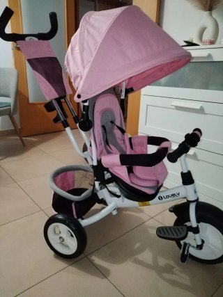Triciclo evolutivo rosa aosom