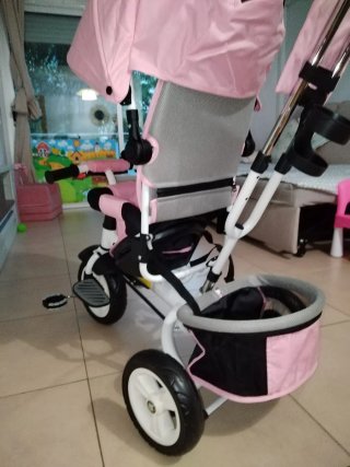 Triciclo evolutivo rosa aosom