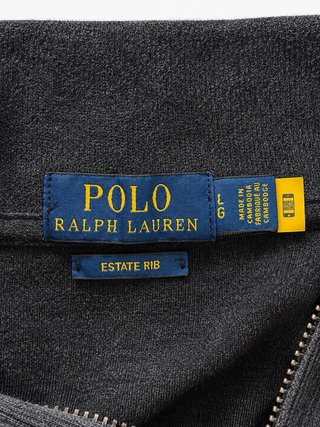 Polo Ralph Lauren Jersey Gris Media Cremallera