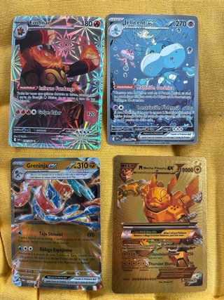Lote 16 Cartas Pokémon FanArt