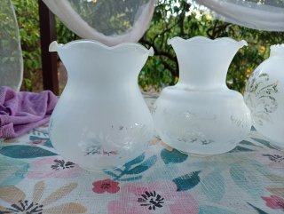 Tulipas de lámpara de cristal esmerilado