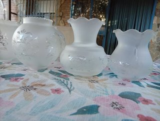 Tulipas de lámpara de cristal esmerilado