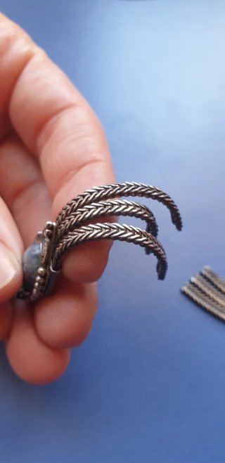 PLATA PENDIENTES LARGOS