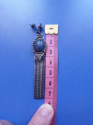 PLATA PENDIENTES LARGOS