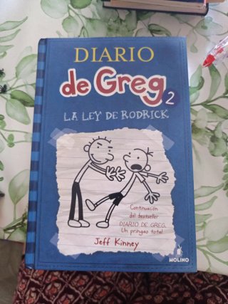 Lote de cuatro libros 1-2 y 9-10 Diario de Greg