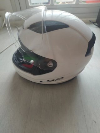 Casco Moto Blanco LS2 Talla XL