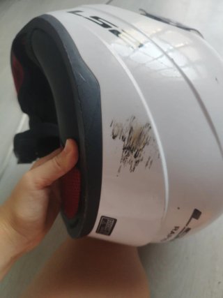 Casco Moto Blanco LS2 Talla XL