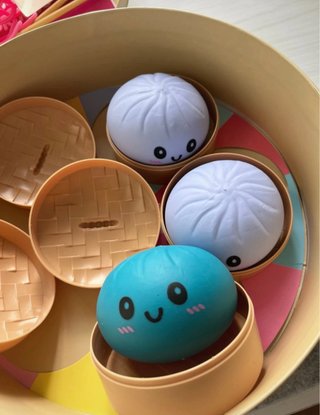 Caja de dumplings con 3 dumplings