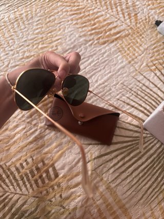 Gafas Ray-Ban Aviador Negro/Dorado