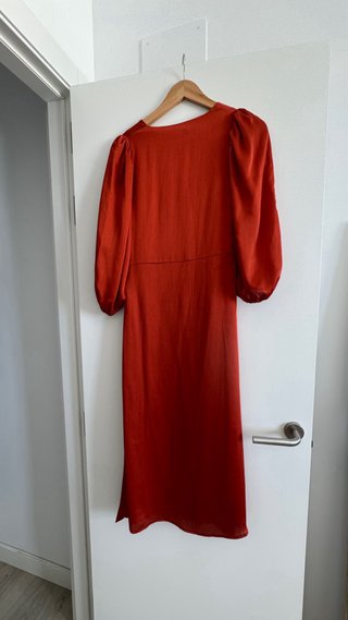 Vestido Mango Rojo Talla XS