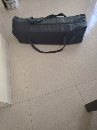 Cuna de viaje plegable verde