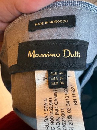 Pantalón Massimo Dutti Gris Talla 46