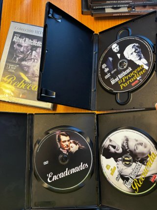 LOTE 8 DVDs Cine Grandes Directores Hitchcock