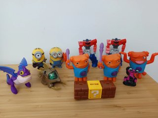 Lote Juguetes Niños: Minions, Transformers, Dragón