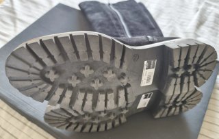 Botas altas de piel ALPE negras