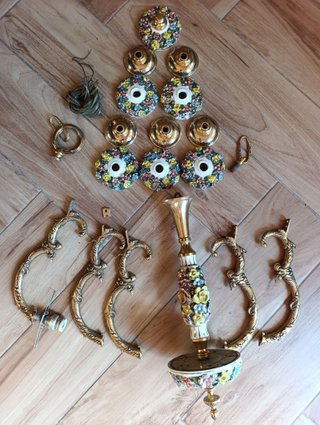 Lámpara deTecho Vintage Capodimonte Para restaural
