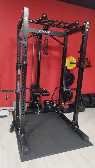 Jaula Rack Barbarian Elite Polea Alta y Baja