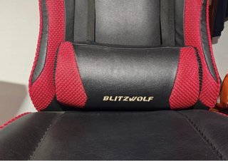 Silla Gaming Blitzwolf Negra y Roja