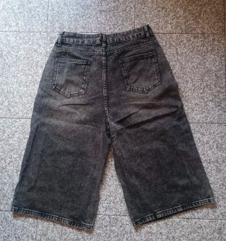 Pantalón corto vaquero negro mujer Shein