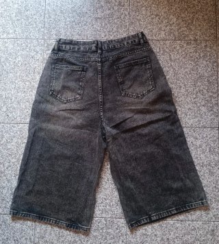 Pantalón corto vaquero negro mujer Shein