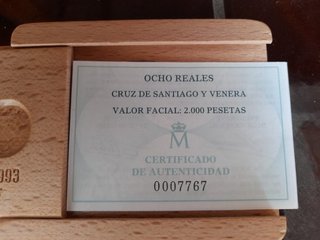 Monedas de plata Año Santo Jacobeo 1993 cincuentín