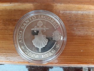 Monedas de plata Año Santo Jacobeo 1993 cincuentín