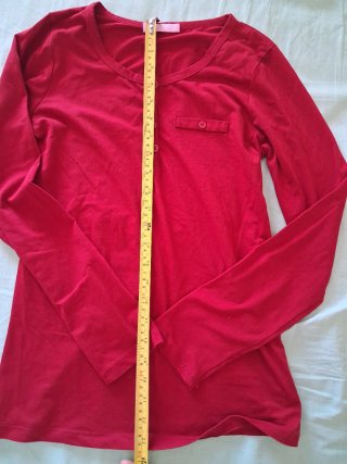 Maglia a maniche lunghe rossa Fantasy – S/M