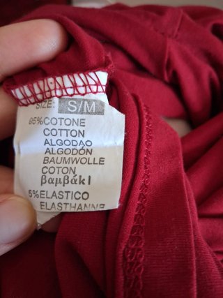 Maglia a maniche lunghe rossa Fantasy – S/M