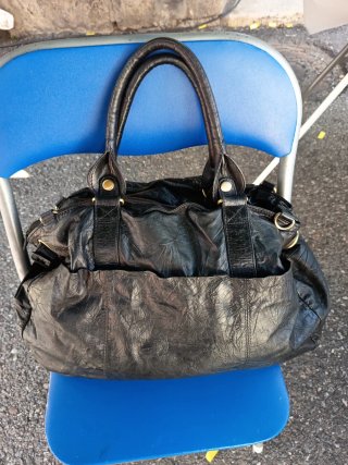 Bolso Adolfo Domínguez Negro Piel