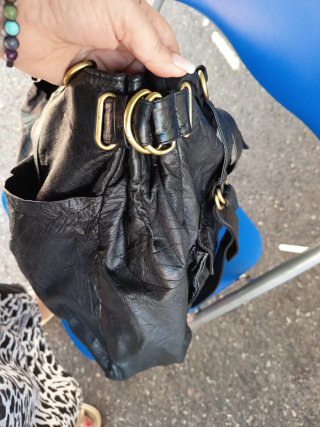 Bolso Adolfo Domínguez Negro Piel