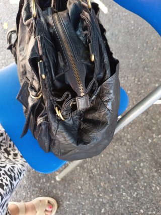 Bolso Adolfo Domínguez Negro Piel