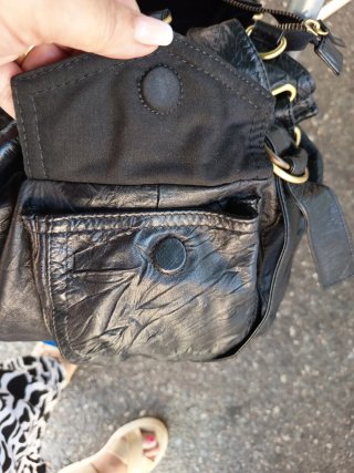 Bolso Adolfo Domínguez Negro Piel