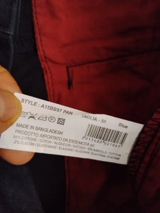 Pantaloni Clayton neri tg 50