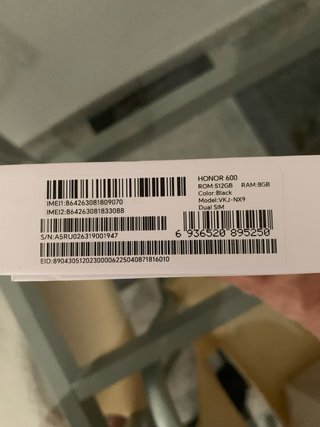 Móvil Honor 600 Negro 5G