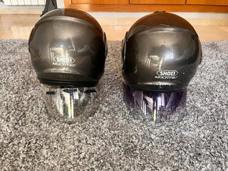 2x Shoei Multitec gris oscuro