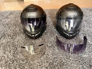 2x Shoei Multitec gris oscuro