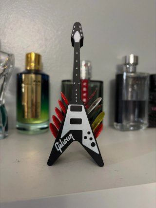 Soporte Púas Guitarra Gibson Flying V