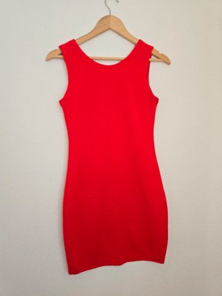 Vestido rojo ajustado Talla S