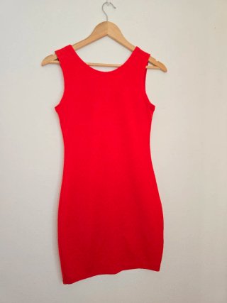 Vestido rojo ajustado Talla S
