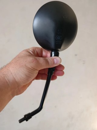 Coppia specchietti moto enduro neri