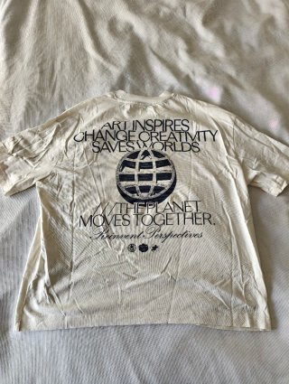 Camiseta Zara Blanca Estampada